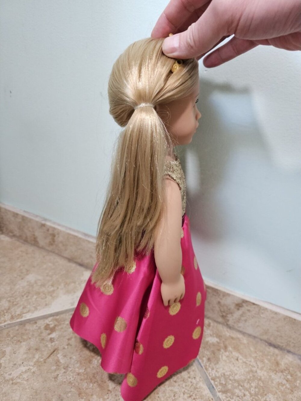 Our Generation Girl 18 Inch Doll Pink Gold Sequined Princess Sarah Royalcore - Picture 6 of 7